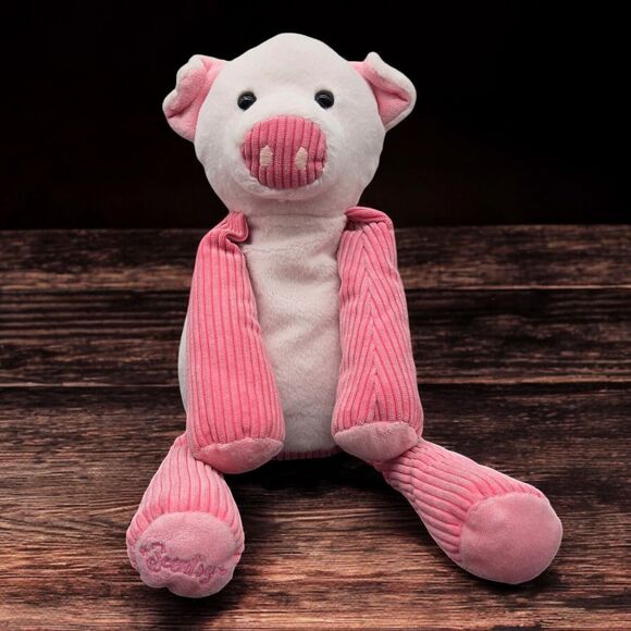 2010 Scentsy Buddy Pink Penny The Pig Empty Pouch Ribbed Corduroy Stuffed Plush - Picture 2 of 15
